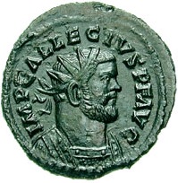 Allectus  Roman Emperor successor to Caurausius  ca. 293 CE from the Londinium Mint